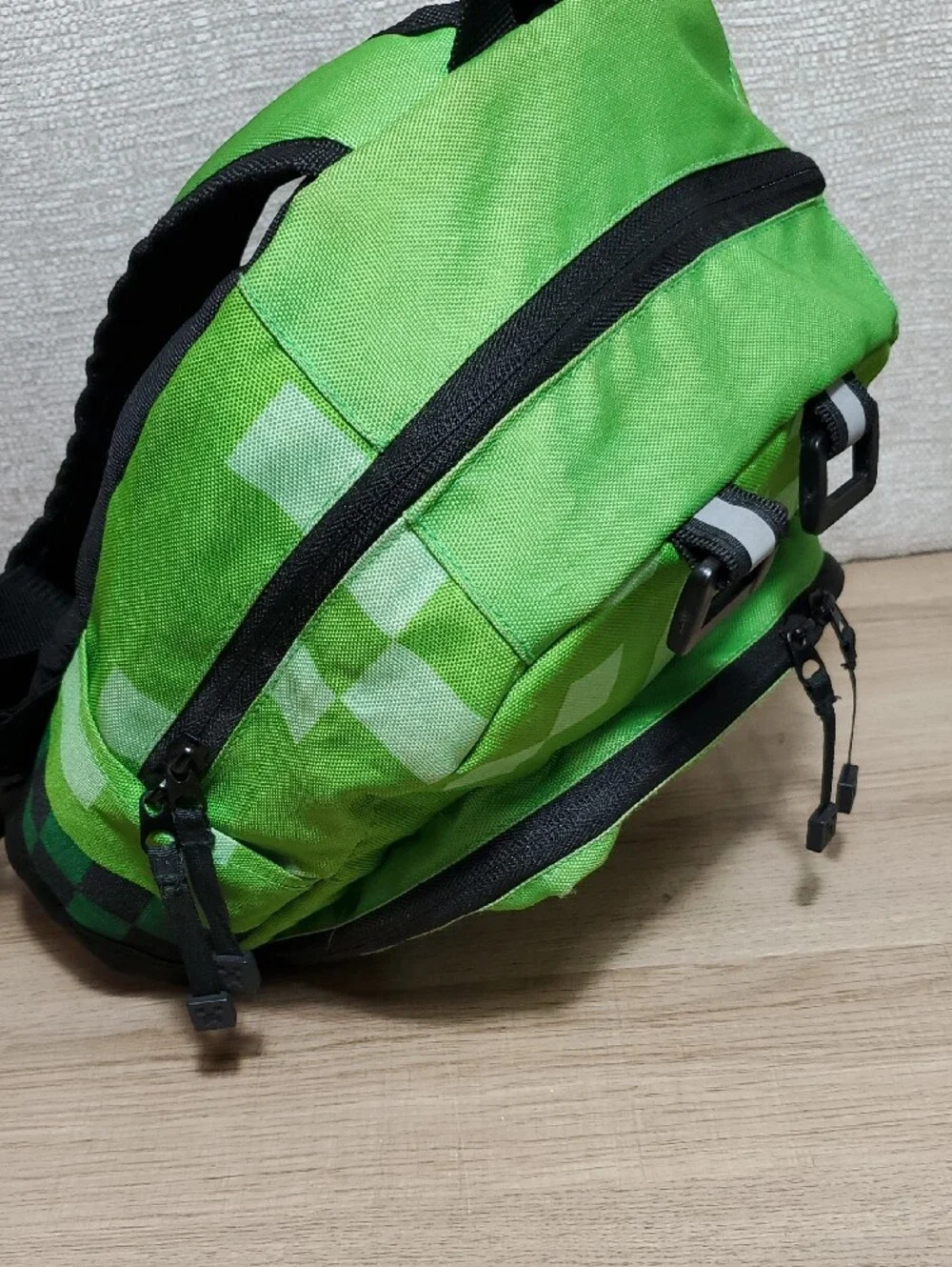 Minecraft Backpack Creeper Green Pixel School Bag